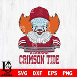 Alabama Crimson Tide Pennywise Horror Sport 2 Svg Eps Dxf Png File, Digital Download