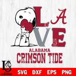 Alabama Crimson Tide Snoopy Sport 10 Svg Eps Dxf Png File, Digital Download