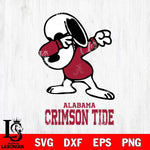 Alabama Crimson Tide Snoopy Sport 3 Svg Eps Dxf Png File, Digital Download