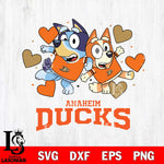 Anaheim Ducks Bluey & Bingo 10 Svg Eps Dxf Png File, NHL svg, Digital Download, Instant Download