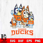 Anaheim Ducks Bluey & Bingo 14 Svg Eps Dxf Png File, NHL svg, Digital Download, Instant Download