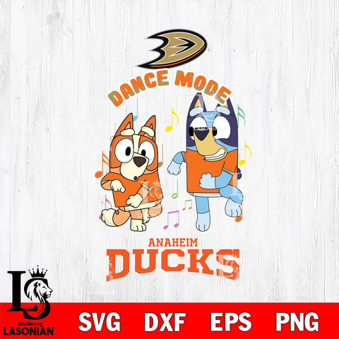 Anaheim Ducks Bluey Bingo Svg Eps Dxf Png File, NHL svg, Digital Download, Instant Download
