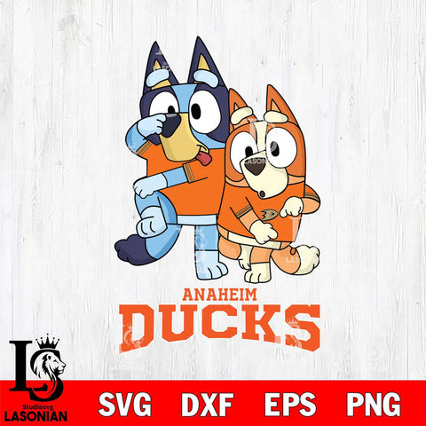 Anaheim Ducks Bluey Chilli Dance Mode Svg Eps Dxf Png File, Digital Download, Instant Download