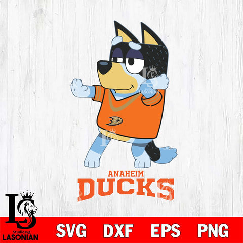 Anaheim Ducks Bluey Dad Dance Svg Eps Dxf Png File, Digital Download, Instant Download