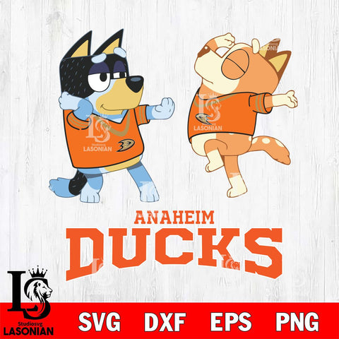 Anaheim Ducks Bluey Dance Svg Eps Dxf Png File, Digital Download, Instant Download