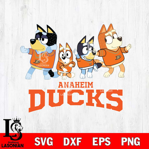 Anaheim Ducks Bluey Mode Dance Squats Svg Eps Dxf Png File, Digital Download, Instant Download