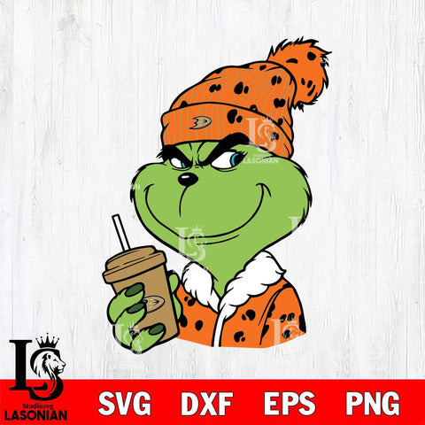 Anaheim Ducks Boujee Grinch 3 Svg Eps Dxf Png File, Digital Download, Instant Download