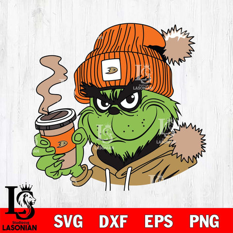 Anaheim Ducks Boujee Grinch 4 Svg Eps Dxf Png File, Digital Download, Instant Download
