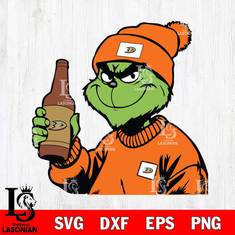 Anaheim Ducks Boujee Grinch 5 Svg Eps Dxf Png File, Digital Download, Instant Download