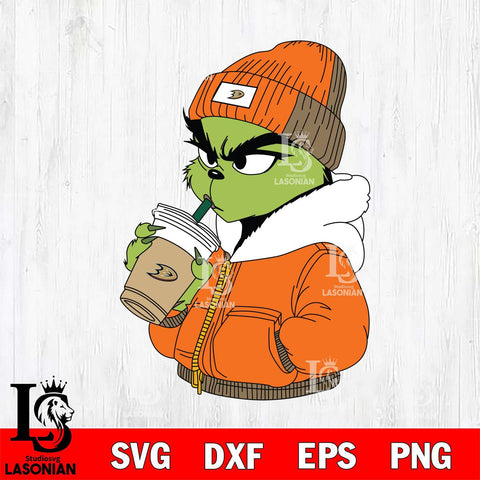 Anaheim Ducks Boujee Grinch 6 Svg Eps Dxf Png File, Digital Download, Instant Download
