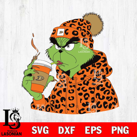 Anaheim Ducks Boujee Grinch 8 Svg Eps Dxf Png File, Digital Download, Instant Download