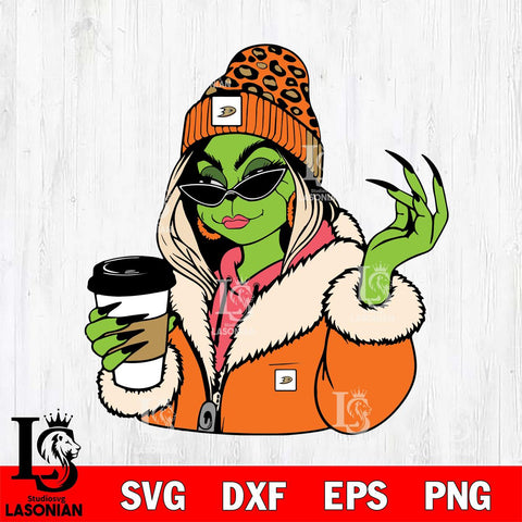Anaheim Ducks Boujee Grinch 9 Svg Eps Dxf Png File, Digital Download, Instant Download