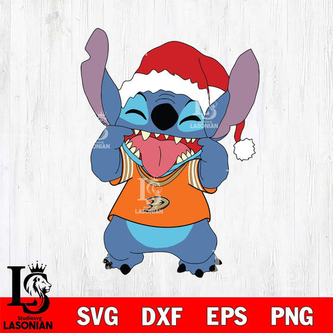 Anaheim Ducks Christmas Stitch Disney Svg Eps Dxf Png File, Digital Download, Instant Download
