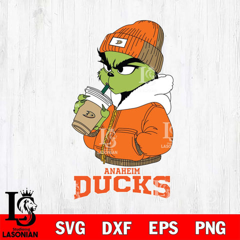 Anaheim Ducks Grinch Bougie Christmas Cut Files, Cricut,Christmas Svg Dxf Eps Png file , Digital Download