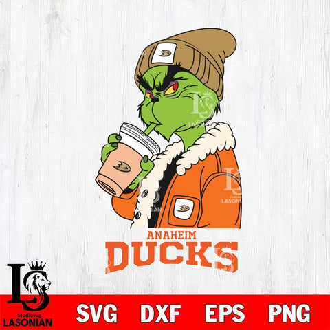 Anaheim Ducks Grinch Bougie Football Svg Eps Dxf Png File, Digital Download, Instant Download