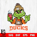 Anaheim Ducks Grinch with coffee Svg Eps Dxf Png File, Digital Download, Instant Download
