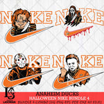 Anaheim Ducks Halloween Nike NHL Bundle 4 Svg Eps Dxf Png File, Digital Download, Instant Download