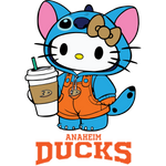 Anaheim ducks hello kitty stitch Svg Eps Dxf Png File, Digital Download, Instant Download