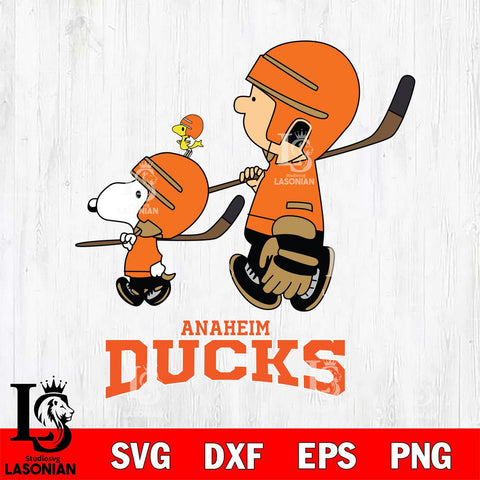 Anaheim Ducks Peanuts Hockey Svg Eps Dxf Png File, Digital Download , Instant Download, Svg Files