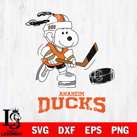 Anaheim Ducks Snoopy Hockey Svg Eps Dxf Png File, Digital Download , Instant Download, Svg Files