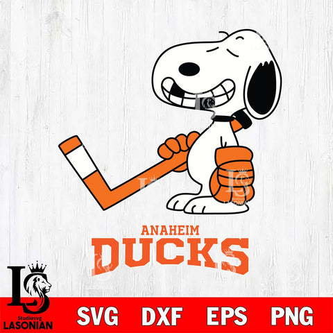Anaheim Ducks Snoopy Hockey Sport Svg Eps Dxf Png File, Digital Download , Instant Download, Svg Files