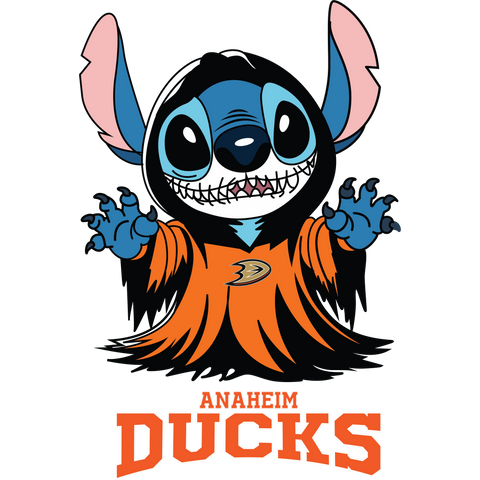 Anaheim ducks stitch ghost Svg Eps Dxf Png File, Digital Download, Instant Download