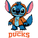 Anaheim ducks stitch halloween Svg Eps Dxf Png File, Digital Download, Instant Download