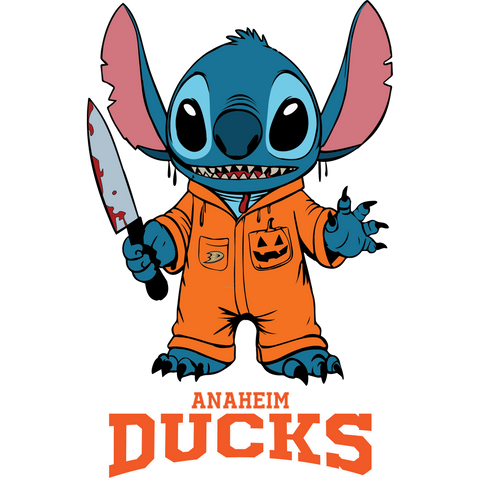 Anaheim ducks stitch horror 2 Svg Eps Dxf Png File, Digital Download, Instant Download