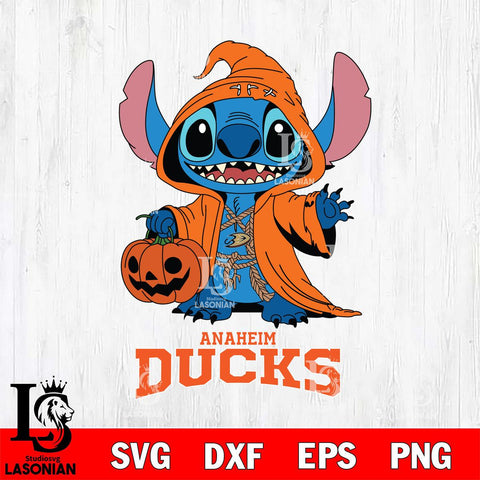 Anaheim Ducks Stitch Horror Svg Eps Dxf Png File, NHL svg, Digital Download, Instant Download