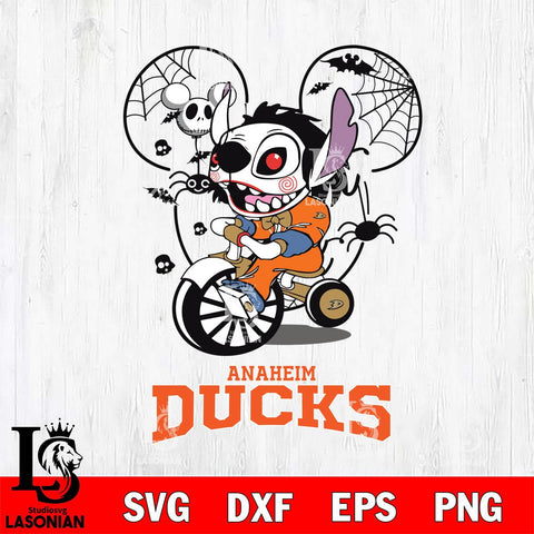 Anaheim Ducks Stitch Jigsaws Halloween Svg Eps Dxf Png File, Digital Download, Instant Download