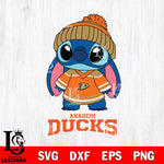 Anaheim Ducks Stitch NHL Hockey SVG DXF EPS PNG FILE,NHL File Cut,Disney Digital Download,Instant Download, Silhouette