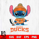 Anaheim Ducks Stitch Sport NHL Hockey SVG DXF EPS PNG FILE,NHL File Cut,Disney Digital Download,Instant Download, Silhouette
