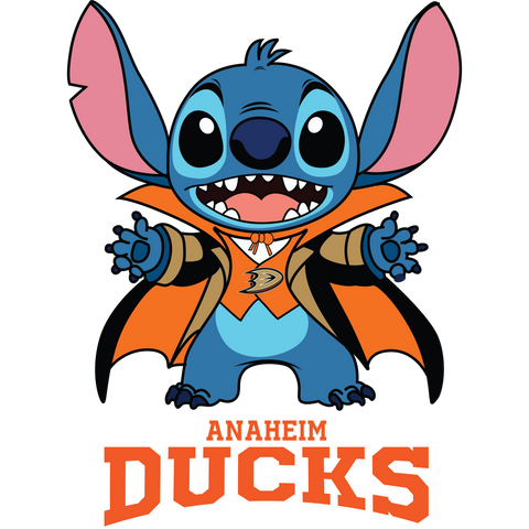 Anaheim ducks stitch vampire halloween Svg Eps Dxf Png File, Digital Download, Instant Download