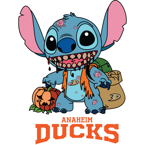 Anaheim ducks stitch zombie Svg Eps Dxf Png File, Digital Download, Instant Download