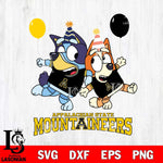 Appalachian State Mountaineers Bluey & Bingo 2 Svg Eps Dxf Png File, NCAA svg, Digital Download, Instant Download
