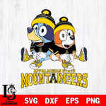 Appalachian State Mountaineers Bluey & Bingo 8 Svg Eps Dxf Png File, NCAA svg, Digital Download, Instant Download
