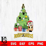 Appalachian State Mountaineers Bluey Chilli Christmas Tree Svg Eps Dxf Png File, Digital Download