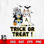 Appalachian State Mountaineers Bluey Trick or Treat Halloween Svg Eps Dxf Png File, Digital Download, Instant Download