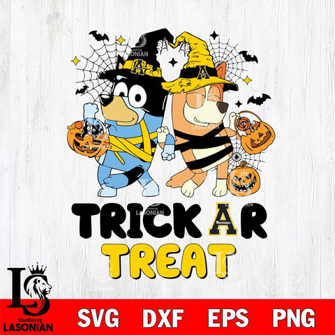 Appalachian State Mountaineers Bluey Trick or Treat Halloween 2 Svg Eps Dxf Png File, Digital Download, Instant Download