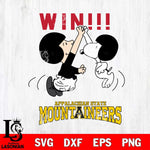 Appalachian State Mountaineers Charlie Brown and Snoopy Win Svg Eps Dxf Png File, NCAA svg , Digital Download , Instant Download, Cricut File