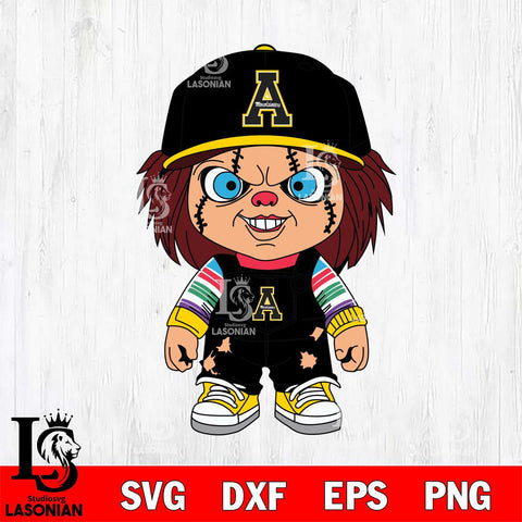 Appalachian State Mountaineers Chucky Football Horror Halloween Svg Eps Dxf Png File, NCAA svg, Digital Download, Instant Download