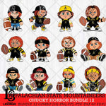 Appalachian State Mountaineers Chucky Horror Bundle 12 SVG Eps Dxf Png File, Bundle NCAA svg, Digital Download, Instant Download