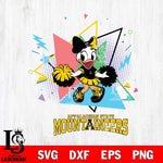 Appalachian State Mountaineers Cute Daisy Duck Cheerleader SVG DXF EPS PNG FILE, NCAA File Cut,Digital Download,Instant Download