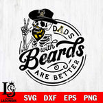 Appalachian State Mountaineers Dad With Beard Are Better Svg Eps Dxf Png File, Digital Download, Instant Download