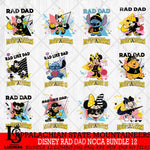 Appalachian State Mountaineers Disney Rad Dad NCAA Bundle 12 SVG DXF EPS PNG FILE, BUNDLE NCAA Disney Father day File Cut,Digital Download,Instant Download,Disney Svg Files