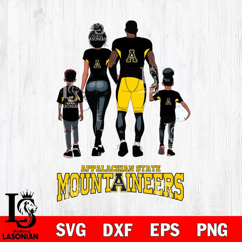 Appalachian State Mountaineers Family Love Rugby SVG DXF EPS PNG FILE,NCAA SVG, Father day Digital Download,Instant Download, Silhouette