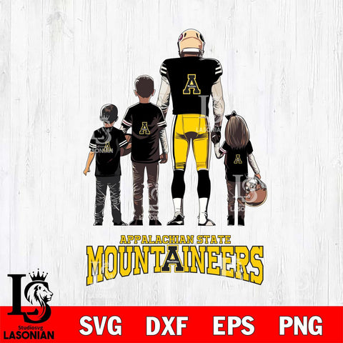 Appalachian State Mountaineers Father Football SVG DXF EPS PNG FILE,NCAA SVG, Father day Digital Download,Instant Download, Silhouette