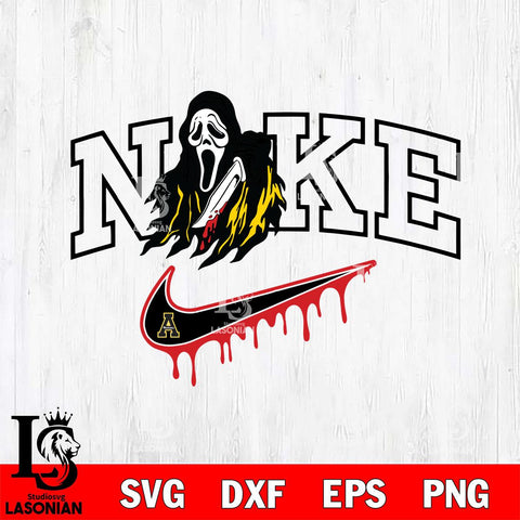 Appalachian State Mountaineers Ghostface Nike Svg Eps Dxf Png File, Digital Download, Instant Download