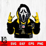 Appalachian State Mountaineers Ghostface Scream Football Halloween Svg Eps Dxf Png File, NCAA svg, Digital Download, Instant Download