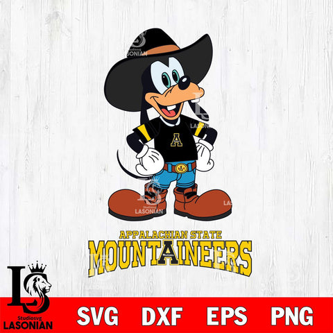 Appalachian State Mountaineers Goofy Cowboy Sport SVG DXF EPS PNG FILE,NCAA svg ,Football Digital Download,Instant Download, Silhouette